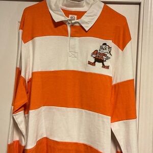 47 Orange and White Polo Shirt